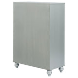 Gunnison 5-drawer Bedroom Chest Silver Metallic | Silver | Silver Metallic | 223215