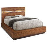Winslow Wood Eastern King Storage Panel Bed Smokey Walnut | Brown | Smokey Walnut | 223250SKE