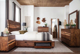 Winslow Wood Eastern King Storage Panel Bed Smokey Walnut | Brown | Smokey Walnut | 223250SKE