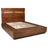 Winslow Wood Queen Storage Panel Bed Smokey Walnut | Queen | Brown | Smokey Walnut | 223250SQ