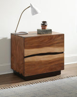 Winslow 2-drawer Nightstand Smokey Walnut | King | Brown | Smokey Walnut | 223252