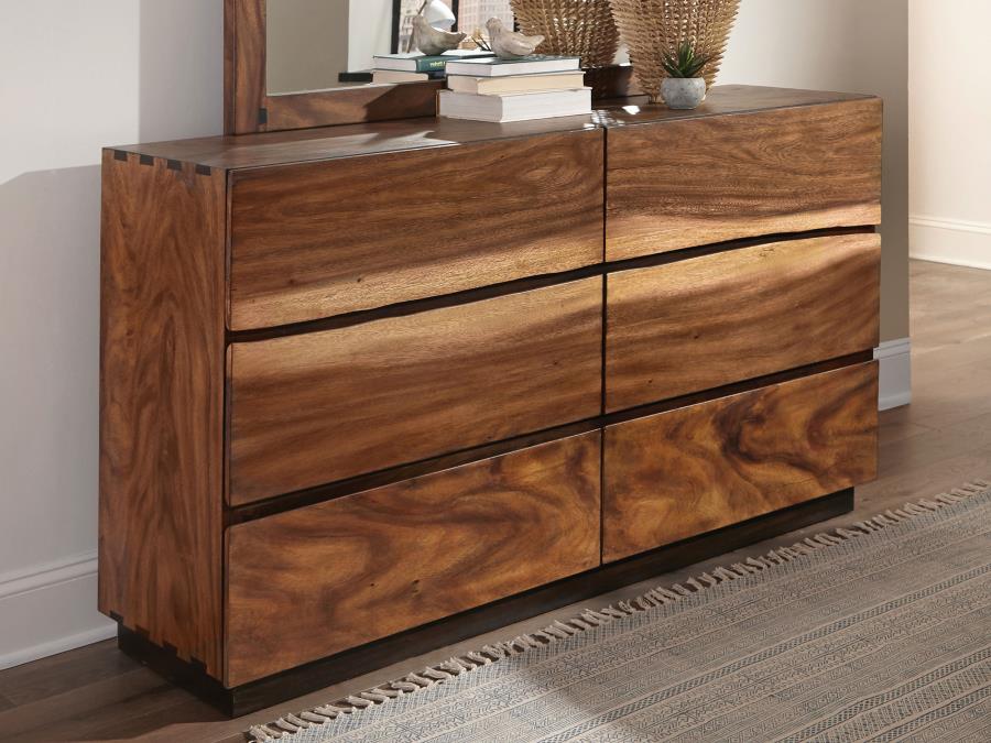 Winslow 6-drawer Dresser Smokey Walnut | King | Brown | Smokey Walnut | 223253