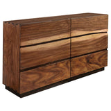 Winslow 6-drawer Dresser Smokey Walnut | King | Brown | Smokey Walnut | 223253
