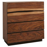 Winslow 4-drawer Bedroom Chest Smokey Walnut | King | Brown | Smokey Walnut | 223255