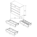 Winslow 4-drawer Bedroom Chest Smokey Walnut | King | Brown | Smokey Walnut | 223255