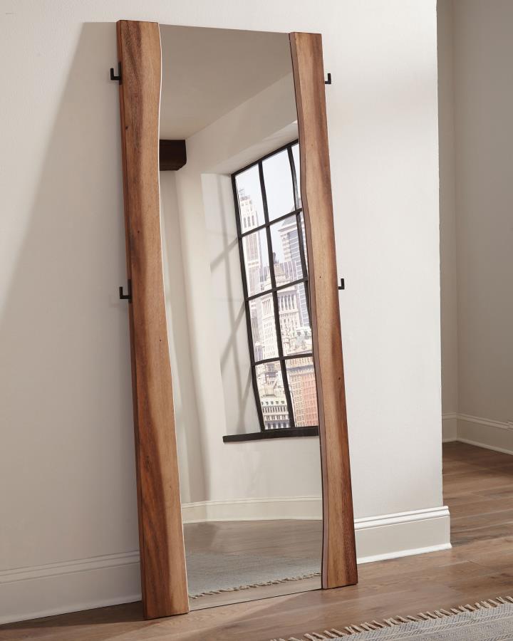 Winslow 31 x 76 Inch Standing Floor Mirror Smokey Walnut | King | Brown | Smokey Walnut | 223256