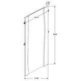 Winslow 31 x 76 Inch Standing Floor Mirror Smokey Walnut | King | Brown | Smokey Walnut | 223256
