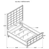Durango 77-inch Eastern King Panel Bed Smoked Peppercorn | Brown | Smoked Peppercorn | 223261KE