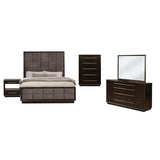 Durango 5-piece California King Bedroom Set Peppercorn | Brown | Smoked Peppercorn | 223261KW-S5
