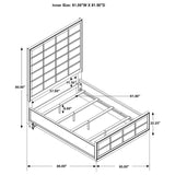 Durango 77-inch Queen Panel Bed Smoked Peppercorn | Queen | Grey | Smoked Peppercorn | 223261Q