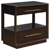 Durango 2-drawer Nightstand Smoked Peppercorn | Brown | Smoked Peppercorn | 223262