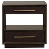 Durango 2-drawer Nightstand Smoked Peppercorn | Brown | Smoked Peppercorn | 223262