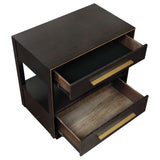 Durango 2-drawer Nightstand Smoked Peppercorn | Brown | Smoked Peppercorn | 223262