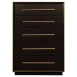 Durango 5-drawer Bedroom Chest Smoked Peppercorn | Brown | Smoked Peppercorn | 223265