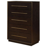 Durango 5-drawer Bedroom Chest Smoked Peppercorn | Brown | Smoked Peppercorn | 223265