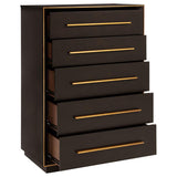 Durango 5-drawer Bedroom Chest Smoked Peppercorn | Brown | Smoked Peppercorn | 223265
