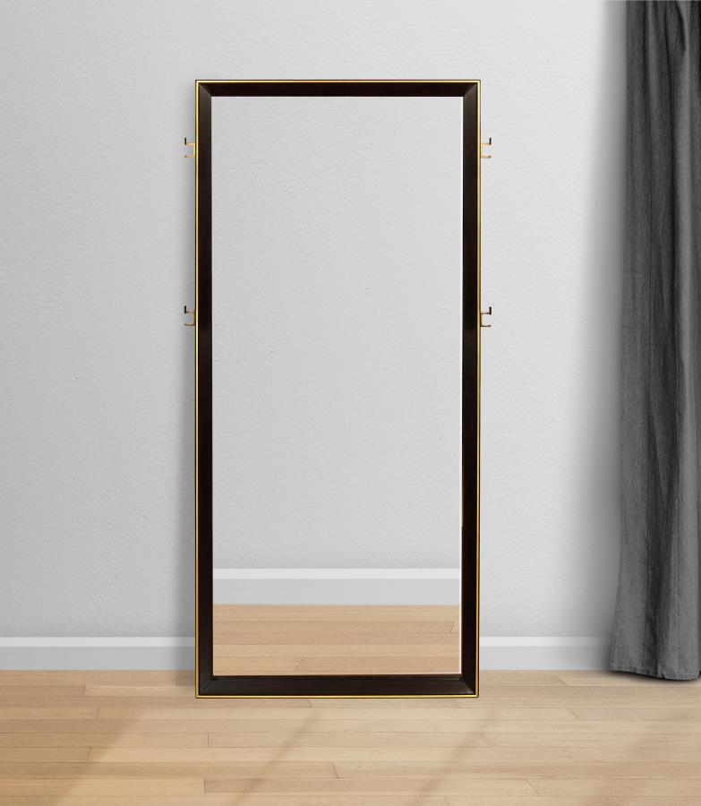 Durango 80-inch Standing Floor Mirror Smoked Peppercorn | Full | Brown | Smoked Peppercorn | 223270