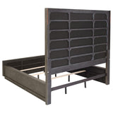 Durango 80-inch California King Panel Bed Taupe Oak | Ivory | Taupe Oak | 223271KW