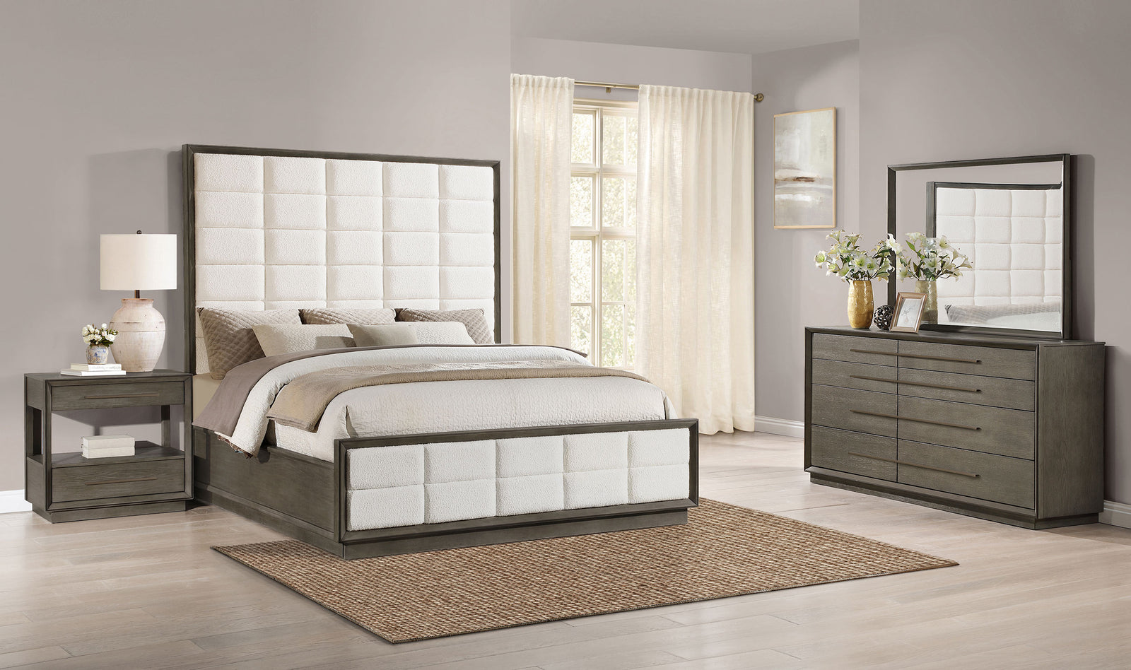 Durango 4-piece Queen Bedroom Set Taupe Oak | King / 4-piece | 223271Q-S4