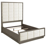 Durango 80-inch Queen Panel Bed Taupe Oak | King | Ivory | Taupe Oak | 223271Q