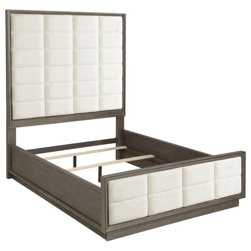 Durango 80-inch Panel Bed Taupe Oak