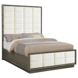 Durango 80-inch Queen Panel Bed Taupe Oak | King | Ivory | Taupe Oak | 223271Q
