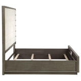 Durango 80-inch Queen Panel Bed Taupe Oak | King | Ivory | Taupe Oak | 223271Q