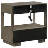 Durango 2-drawer Nightstand Bedside Table Taupe Oak | Grey | Taupe Oak | 223272