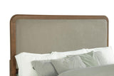 Maderia 57-inch Upholstered Queen Panel Bed Walnut | Queen | Brown | Walnut | 223321Q