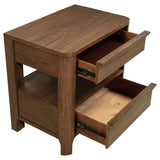 Maderia 2-drawer Nightstand Bedside Table Walnut | Brown | Walnut | 223322