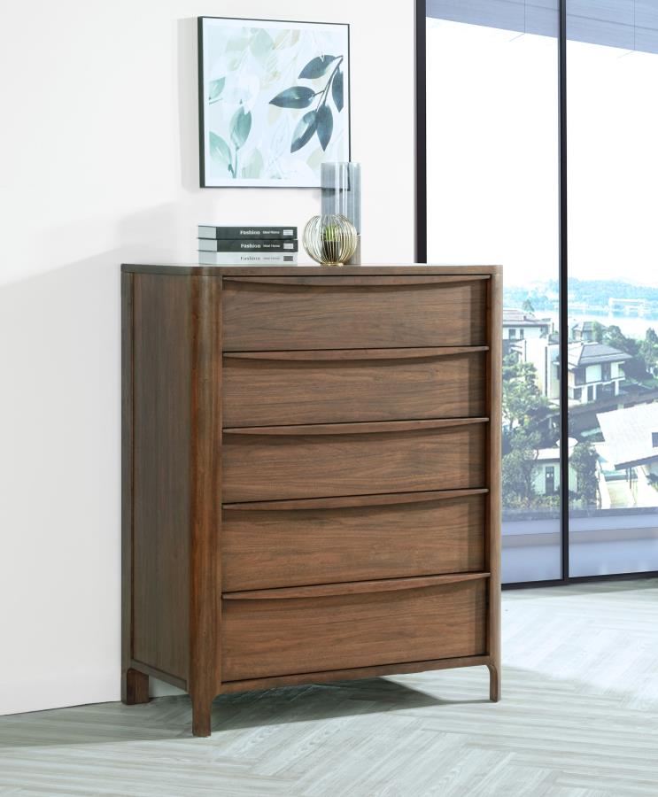 Maderia 5-drawer Chest of Drawers Walnut | Brown | Walnut | 223325
