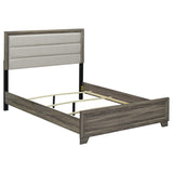 Wright 52-inch Upholstered Eastern King Bed Brown Oak | Brown | Brown Oak | 223341KE