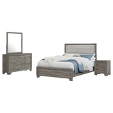 Wright 4-piece Queen Bedroom Set Brown Oak | Gallery | 223341Q-S4 223341KE-S4 223341KW-S4 223341Q-S5 223341KE-S5 223341KW-S5