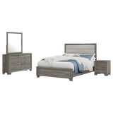 Wright 4-piece Queen Bedroom Set Brown Oak | Gallery | 223341Q-S4 223341KE-S4 223341KW-S4 223341Q-S5 223341KE-S5 223341KW-S5