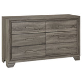 Wright 4-piece Queen Bedroom Set Brown Oak | Gallery | 223341Q-S4 223341KE-S4 223341KW-S4 223341Q-S5 223341KE-S5 223341KW-S5