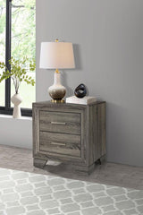 Wright 2-drawer Nightstand Bedside Table Brown Oak | Brown | Brown Oak | 223342