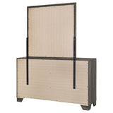 Wright 6-drawer Dresser and Mirror Brown Oak | Brown | Brown Oak | 223343M