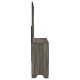 Wright 6-drawer Dresser and Mirror Brown Oak | Brown | Brown Oak | 223343M