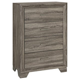 Wright 4-drawer Chest of Drawers Brown Oak | King | Brown | Brown Oak | 223345