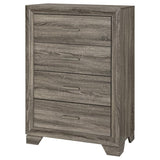 Wright 4-drawer Chest of Drawers Brown Oak | King | Brown | Brown Oak | 223345