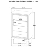 Wright 4-drawer Chest of Drawers Brown Oak | King | Brown | Brown Oak | 223345