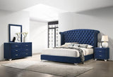 Melody 4-piece Queen Bedroom Set Pacific Blue | California King / 4-piece | 223371KW-S4