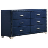 Melody 4-piece Queen Bedroom Set Pacific Blue | Gallery | 223371Q-S4 223371KE-S4 223371KW-S4 223371Q-S5 223371KE-S5 223371KW-S5