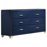 Melody 4-piece Queen Bedroom Set Pacific Blue | Gallery | 223371Q-S4 223371KE-S4 223371KW-S4 223371Q-S5 223371KE-S5 223371KW-S5