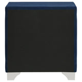 Melody Upholstered 2-drawer Nightstand Pacific Blue | Blue | Pacific Blue | 223372