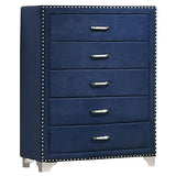 Melody 5-drawer Bedroom Chest Pacific Blue | King | Blue | Pacific Blue | 223375