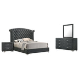 Melody 4-piece Queen Bedroom Set Grey | California King / 4-piece | 223381KW-S4