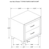Melody 4-piece Queen Bedroom Set Grey | Gallery | 223381Q-S4 223381KE-S4 223381KW-S4 223381Q-S5 223381KE-S5 223381KW-S5