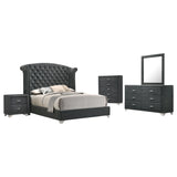 Melody 4-piece Queen Bedroom Set Grey | King / 5-piece | 223381Q-S5