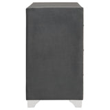 Melody 6-drawer Upholstered Dresser Grey | Grey | 223383